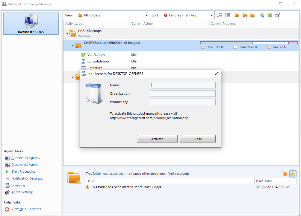 How To Find the serial number for StorageCraft software
