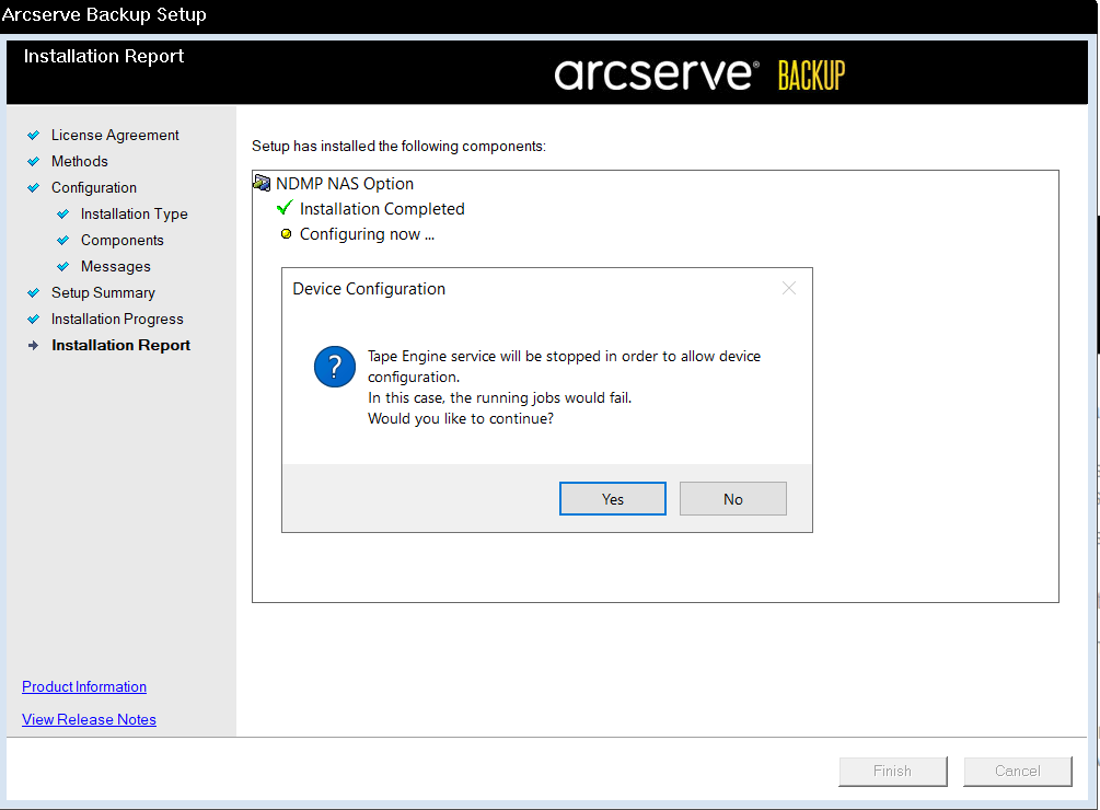 How to install Arcserve Backup NDMP NAS Option?